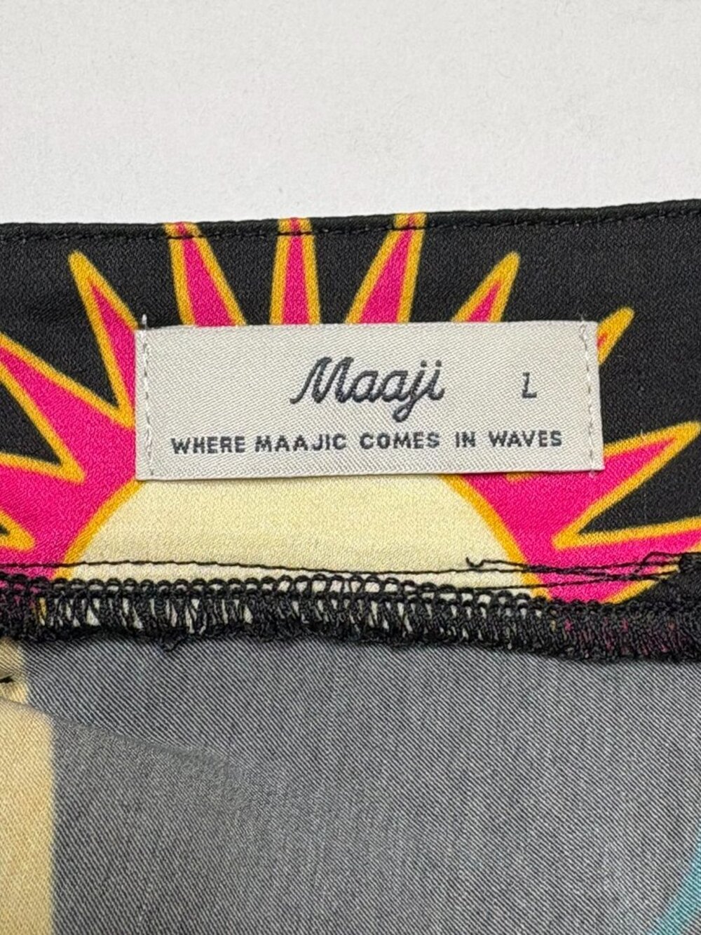 Maaji Flamingo Lowry Cover Up Maxi Dress – Black Tropical Print – Size Large - Picture 5 of 14